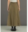 タフタロングフレアスカート