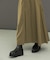 タフタロングフレアスカート