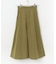 タフタロングフレアスカート
