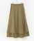 タフタロングフレアスカート