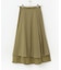 タフタロングフレアスカート
