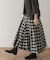 リバーシブルチェックスカート