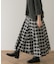 リバーシブルチェックスカート
