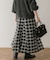 リバーシブルチェックスカート
