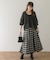 リバーシブルチェックスカート