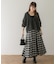 リバーシブルチェックスカート