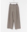 ウールブレンドチェックワイドパンツ