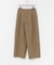ウールブレンドチェックワイドパンツ