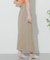 リネンライクハイウエストラップスカート