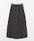 カラーダップルドットプリントスカート