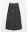 カラーダップルドットプリントスカート