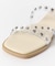 スタッズフラットサンダル