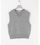 ウールカシミヤVネックニットベスト