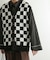 ブロックチェックカーディガンニットベスト