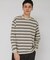 ピグメントボーダーロングスリーブTシャツ
