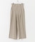 ウール混防シワハイウエストワイドスラックス