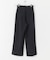ウール混防シワハイウエストワイドスラックス