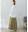 ハイウエストナローフレアスカート