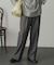 ウールライクワイドストレートパンツ