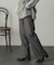 ウールライクワイドストレートパンツ