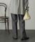 ウールライクワイドストレートパンツ