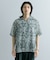 シアープリントオープンカラーショートスリーブシャツ
