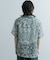 シアープリントオープンカラーショートスリーブシャツ