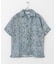 シアープリントオープンカラーショートスリーブシャツ