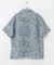 シアープリントオープンカラーショートスリーブシャツ