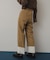 ワイドターンバックパンツ