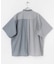 『ユニセックス』ストライプブロックドルーズシャツ