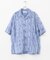 マーブルプリントオープンカラーシャツ
