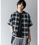 『Sサイズあり』『ユニセックス』オンブレチェックオープンカラーシャツ