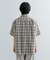 『Sサイズあり』『ユニセックス』オンブレチェックオープンカラーシャツ
