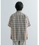 『Sサイズあり』『ユニセックス』オンブレチェックオープンカラーシャツ