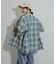 『Sサイズあり』『ユニセックス』オンブレチェックオープンカラーシャツ