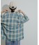 『Sサイズあり』『ユニセックス』オンブレチェックオープンカラーシャツ