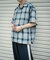 『Sサイズあり』『ユニセックス』オンブレチェックオープンカラーシャツ