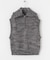 ミックスメランジハーフジップニットベスト