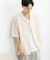フリンジジャガードショートスリーブシャツ