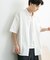 ナイロンレギュラーカラールーズショートスリーブシャツ