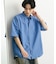 ナイロンレギュラーカラールーズショートスリーブシャツ