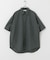 ナイロンレギュラーカラールーズショートスリーブシャツ