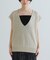 リネンコットンVネックニットベスト