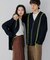 『ユニセックス』ブランケットステッチカーディガン