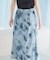前後2WAYマーブルプリントフレアスカート