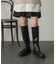 トラックソールサイドゴアロングブーツ