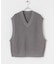 アゼアミクロップドニットベスト