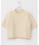 le　TEXTURED KNIT SHORT-SLEEVE