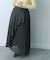 シアープリーツレイヤードスカート
